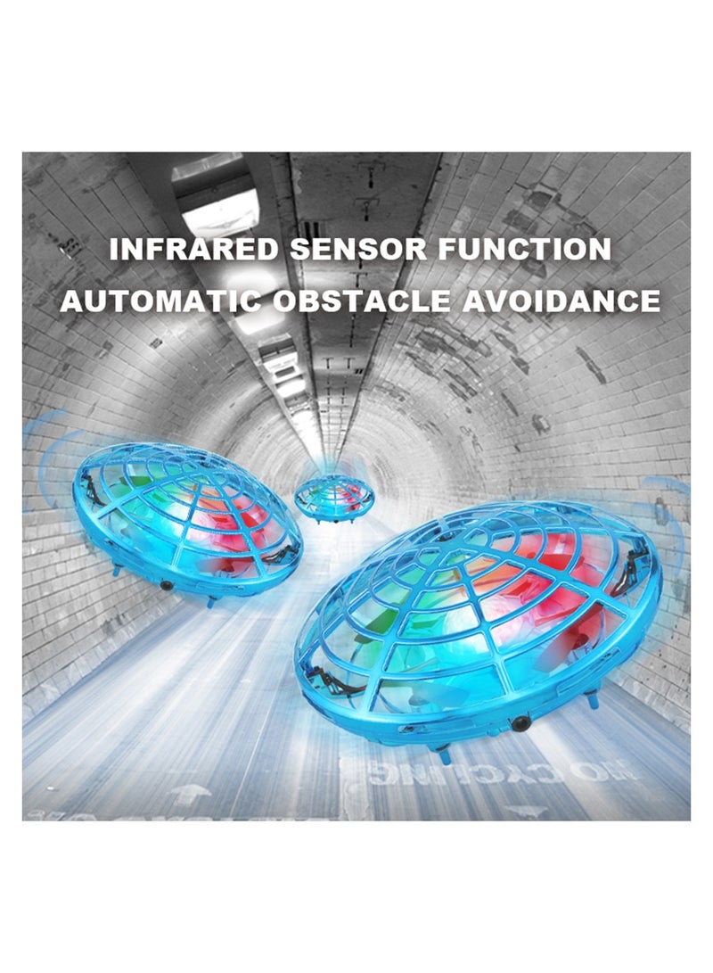 هوديوس طائرة درون موجه عن بعد للأطفال، طائرة يوفو مصغرة، لعبة طائرة طائرة رائعة، هدايا لعيد الميلاد أو المناسبات للأطفال مع 5 أجهزة استشعار لتجنب العقبات، 3 أوضاع سرعة، رحلة ثابتة، دوران 360 درجة. - Image 5